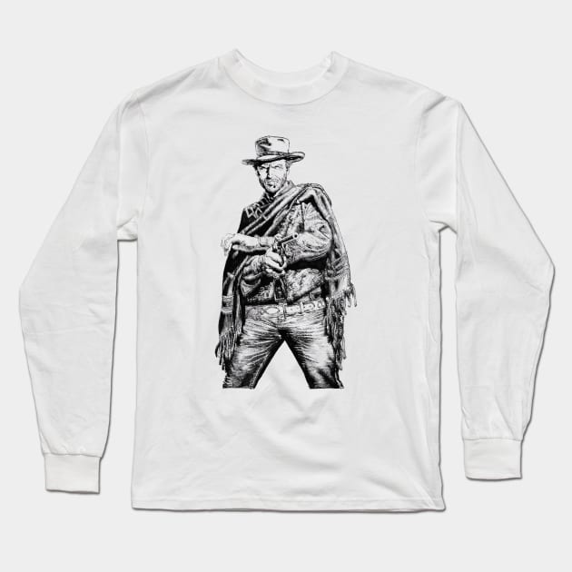 Clint Eastwood <> Graphic Design Long Sleeve T-Shirt by RajaSukses